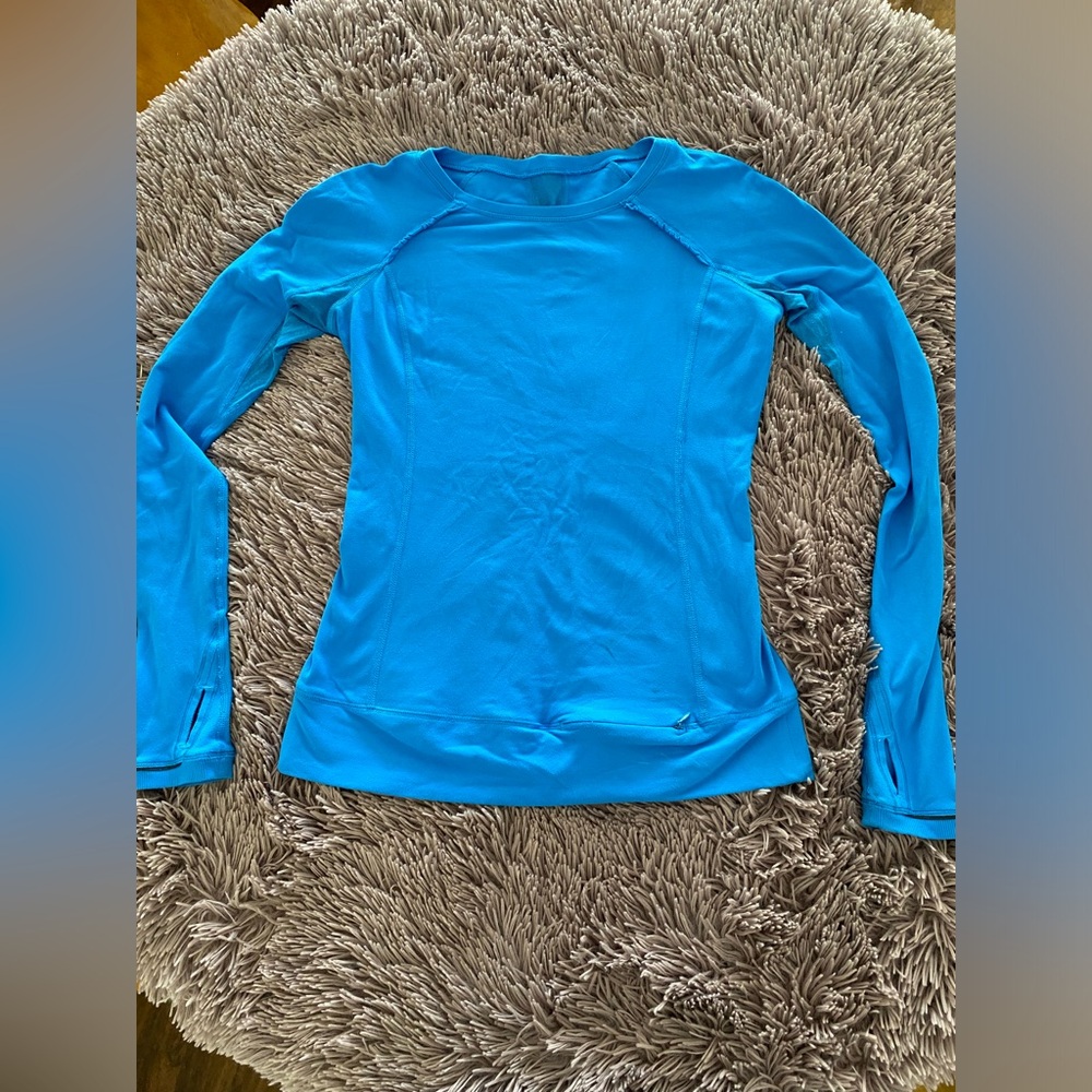 lululemon athletica Blue Long Sleeve Top
